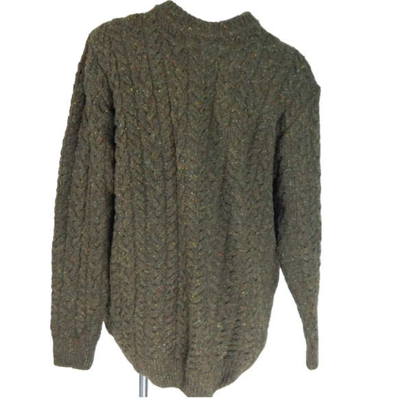 Irelands Eye Speckled Cable Knit Wool Cashmere Sweater - Picture 1 of 4